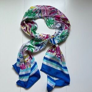 72-in Oblong Mediterranean Motif Scarf
